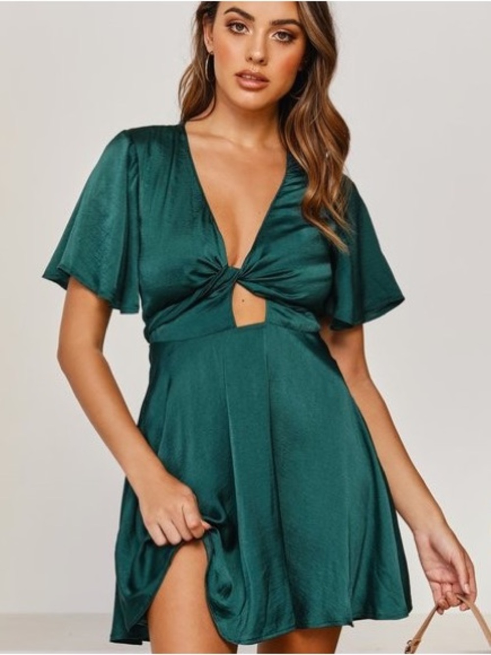 Billy J Luna Dress Emerald